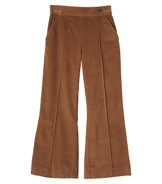 Cotton corduroy flared pants | Monnalisa