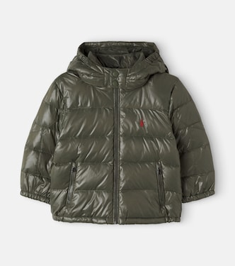 Hooded down puffer jacket | Polo Ralph Lauren Kids