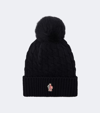 Cable-knit virgin wool beanie | Moncler Grenoble