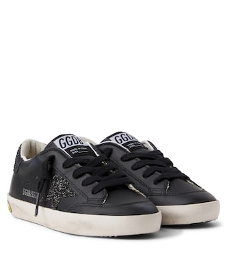 Sneakers Super Star aus Leder mit Glitter | Golden Goose Kids