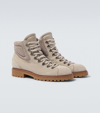 Suede lace-up boots | Eleventy