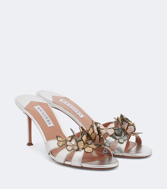 Verzierte Sandalen Papillon aus Leder | Aquazzura