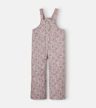 Runno floral ski salopettes | Wheat