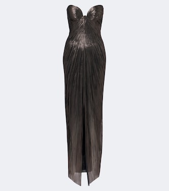 Vestido bustier de fiesta Nadira plisado | Maria Lucia Hohan