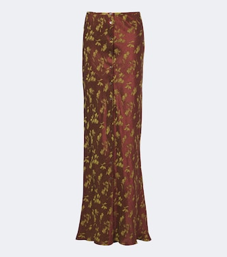 Floral jacquard maxi skirt | Dries Van Noten