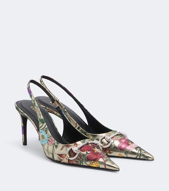 Donna Glam Gucci Flora slingback pumps | Gucci