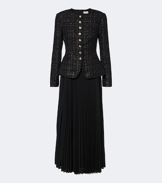 Robe blazer Claudina en tweed lamé | Simkhai