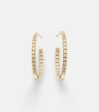 Boucles d'oreilles en or 14 ct et diamants | Sydney Evan