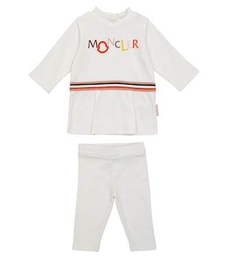 Baby cotton top and leggings set | Moncler Enfant