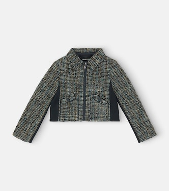 圈圈呢短款夹克 | Emporio Armani Kids