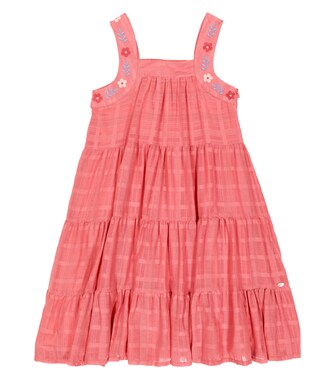 Embroidered tiered cotton dress | Tartine et Chocolat