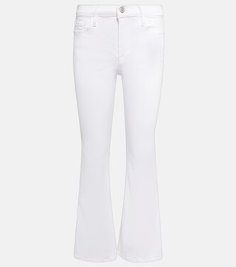 Le Crop Flare Mini Slits high-rise jeans | Frame