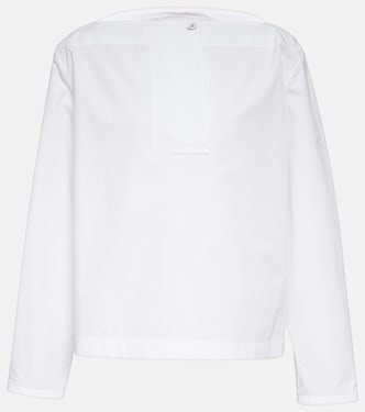 توب بليسيه من القطن البوبلين | Jil Sander
