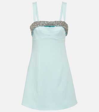 Verziertes Minikleid Lenny aus Crêpe | Simkhai