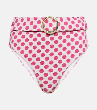 Ursula polka-dot high-rise bikini bottom | Alexandra Miro