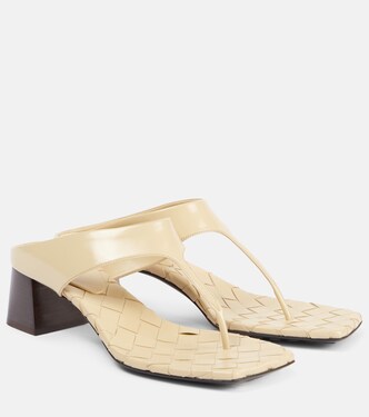 Marella 45 leather thong sandals | Bottega Veneta