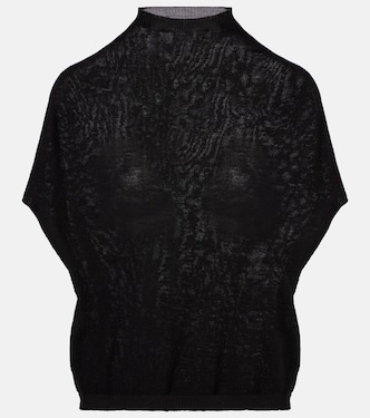 Wool turtleneck top | Rick Owens