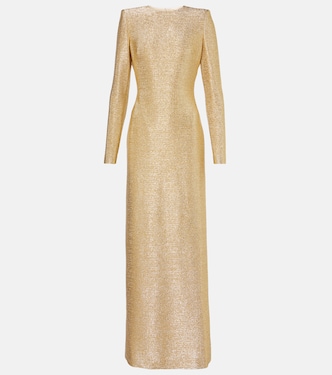 Lamé gown | Oscar de la Renta