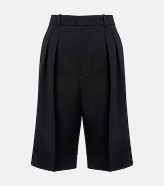 Grain De Poudre wool Bermuda shorts | Saint Laurent