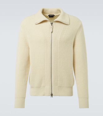 Wool and mohair zip-up sweater | Tom Ford
