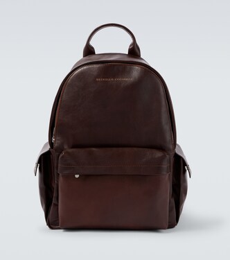 Leather backpack | Brunello Cucinelli