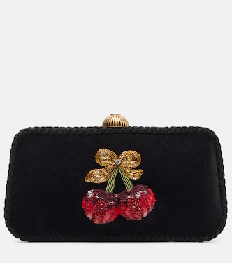 Clutch Carry Secrets de terciopelo | Valentino Garavani