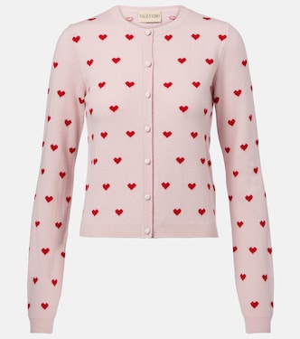 Jacquard virgin wool cardigan | Valentino