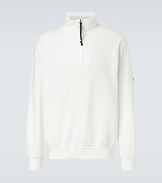 Lens cotton half-zip sweatshirt  | C.P. Company