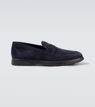 Suede penny loafers | Kiton