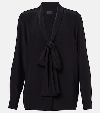 Angelique bow-detail silk blouse | Nili Lotan
