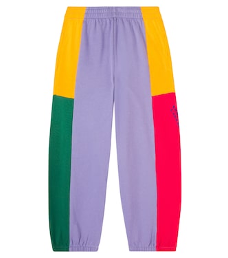 Colorblocked cotton sweatpants | Bobo Choses