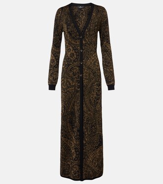 Paisley wool-blend lamé cardigan | Etro