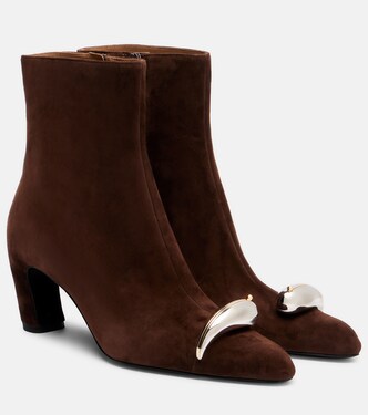 Pierced XL 65 suede ankle boots | Tory Burch