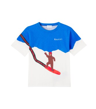 x Euan Roberts camiseta de jersey de algodón | Gucci Kids