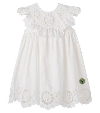 Awaken embroidered scalloped cotton dress | Zimmermann Kids
