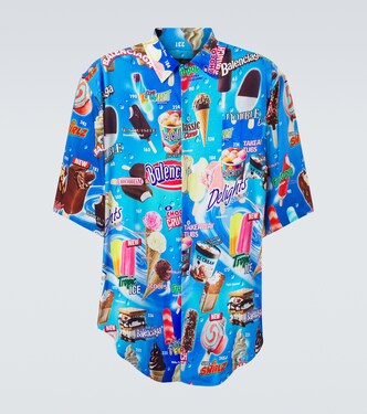 Printed satin shirt | Balenciaga