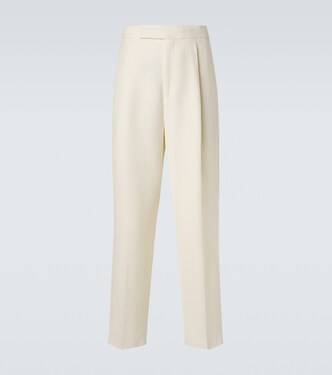 Wool and linen straight pants | Zegna