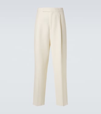 Wool and linen wide-leg pants | Zegna