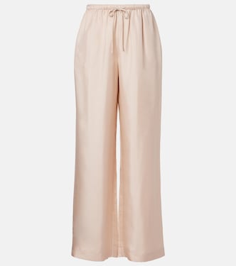 Silk twill wide-leg pants | Róhe