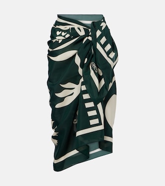 Mandara cotton and silk beach cover-up | Eres