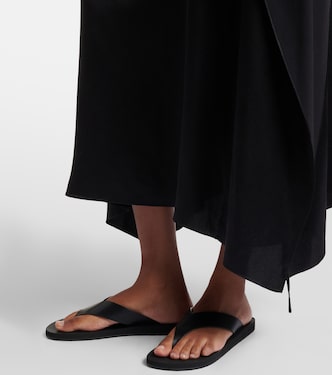 THE ROW Dune Sandal サンダル ビーサン 42 Dune leather thong sandals in black - The Row | Mytheresa