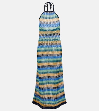 Striped cotton-blend maxi dress | Etro