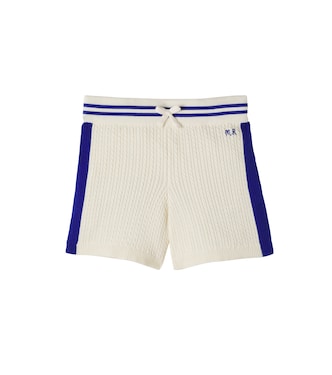 Cable-knit cotton shorts | Mini Rodini
