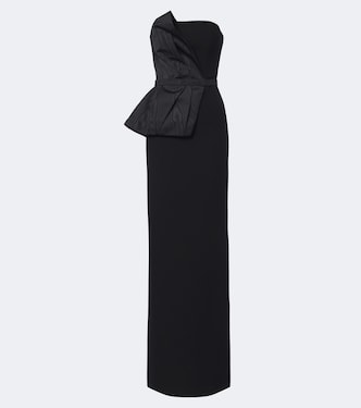 Kasia draped crêpe gown | Safiyaa