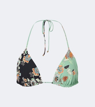 Floral triangle bikini top | Roberto Cavalli