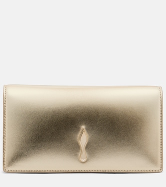 Bettina Small metallic leather clutch | Christian Louboutin