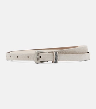 Monili suede belt | Brunello Cucinelli