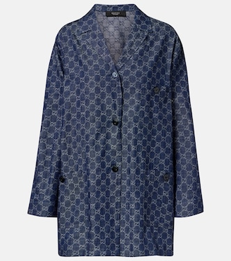 GG jacquard denim shirt | Gucci