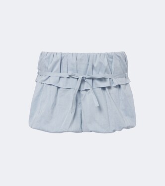 Shorts de algodón y seda a rayas | Magda Butrym
