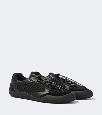 Speedrock leather-trimmed sneakers | Prada